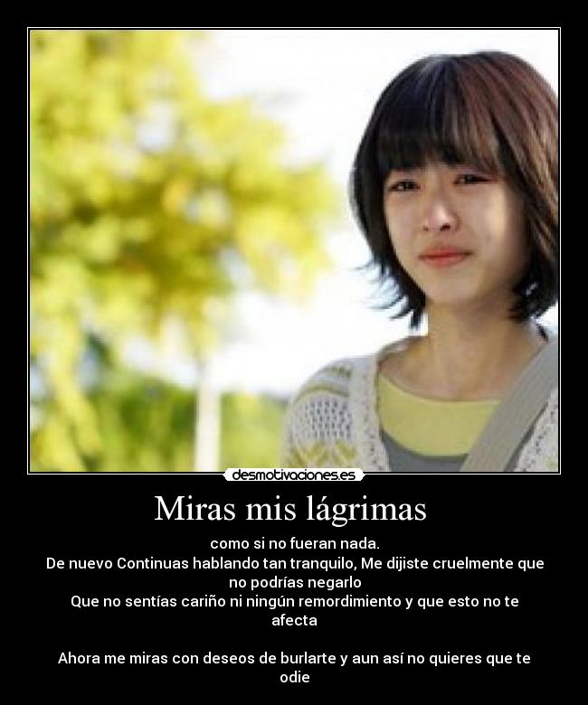 Miras mis lágrimas  - 