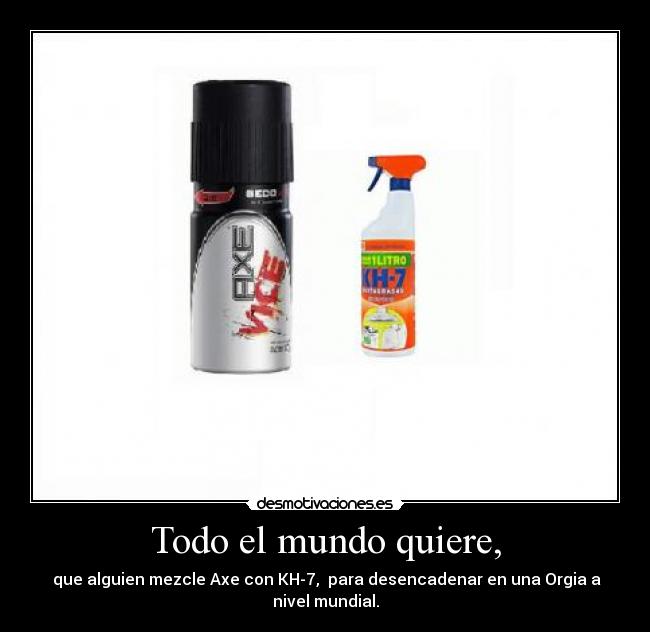 Todo el mundo quiere, -