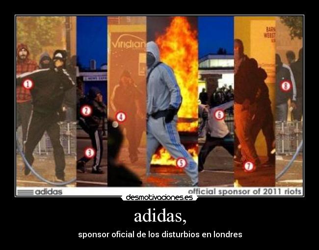 adidas, - sponsor oficial de los disturbios en londres