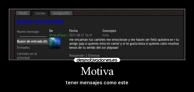 Motiva - tener mensajes como este