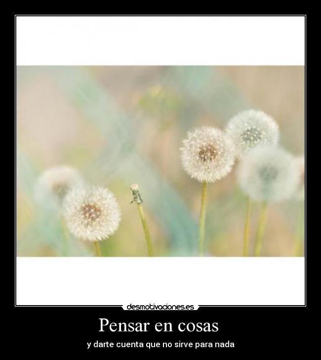 Pensar en cosas  - 