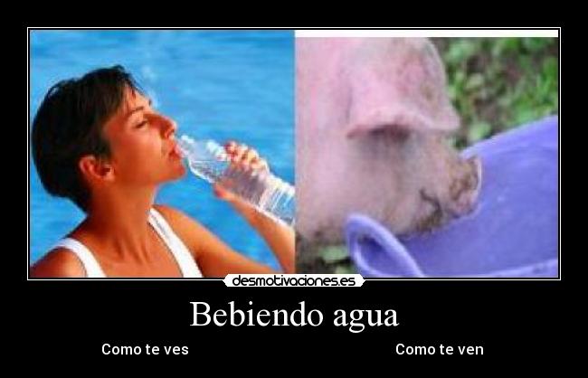 Bebiendo agua - Como te ves Como te ven