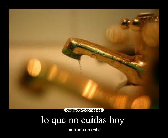 lo que no cuidas hoy  - 