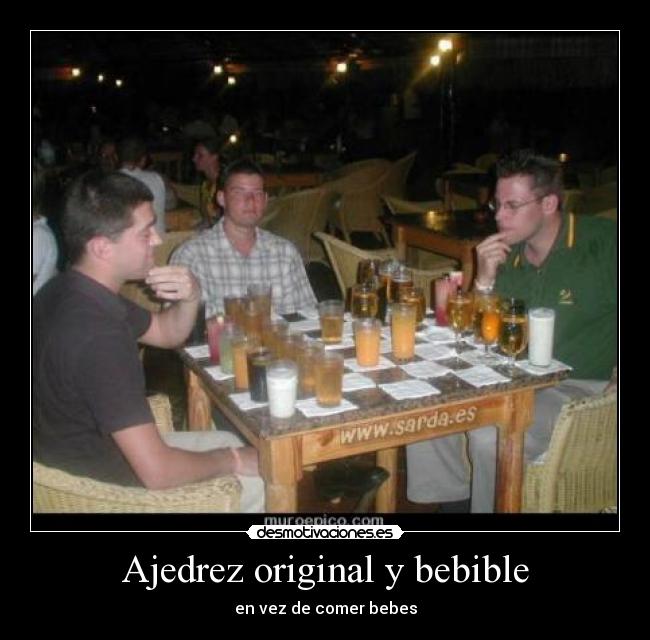 Ajedrez original y bebible - 