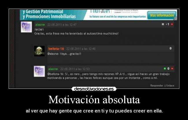 Motivación absoluta -