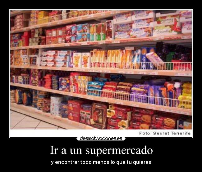 Ir a un supermercado -