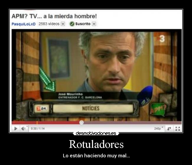 carteles mourinho rotulacion barcelona madrid apm desmotivaciones