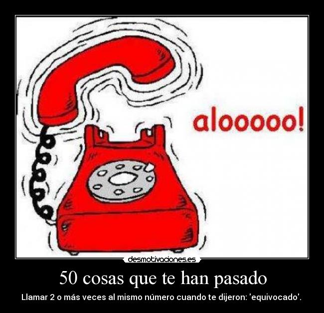 50 cosas que te han pasado -