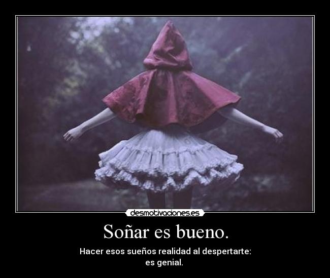 carteles psycoticlollipop genial suenos despertar bueno genial caperucita roja red riding hood desmotivaciones