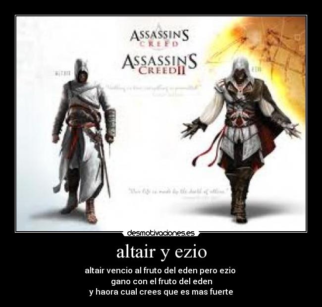 altair y ezio -