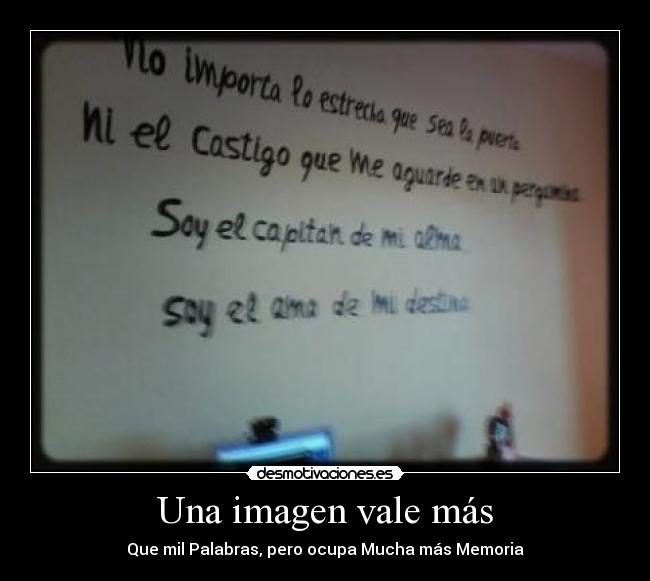 Una imagen vale más - Que mil Palabras, pero ocupa Mucha más Memoria