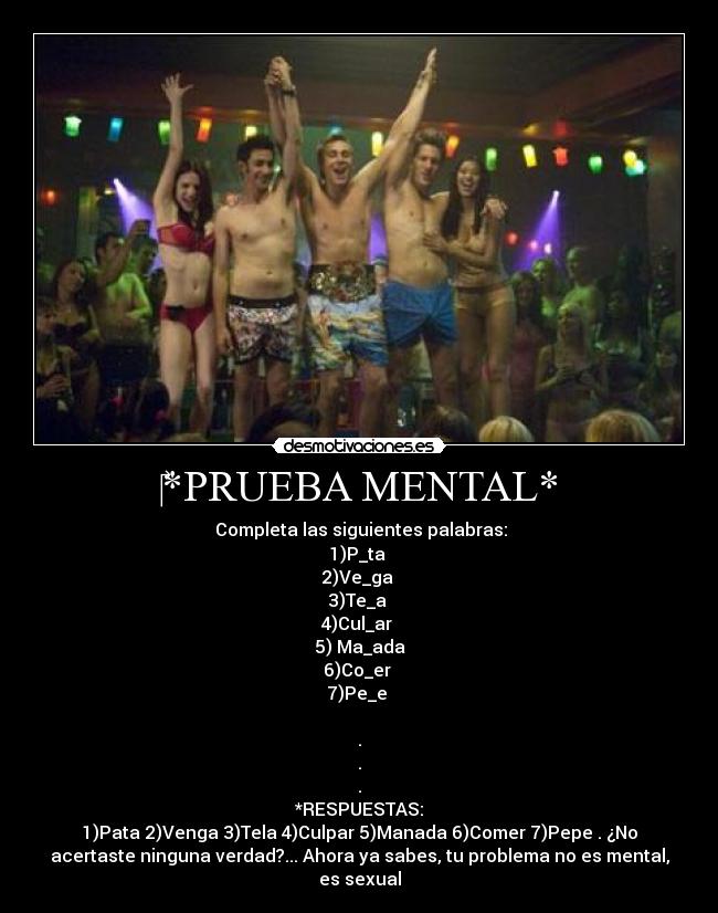‎*PRUEBA MENTAL* - 