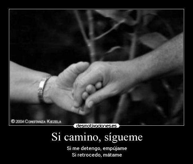 carteles camino sigueme desmotivaciones