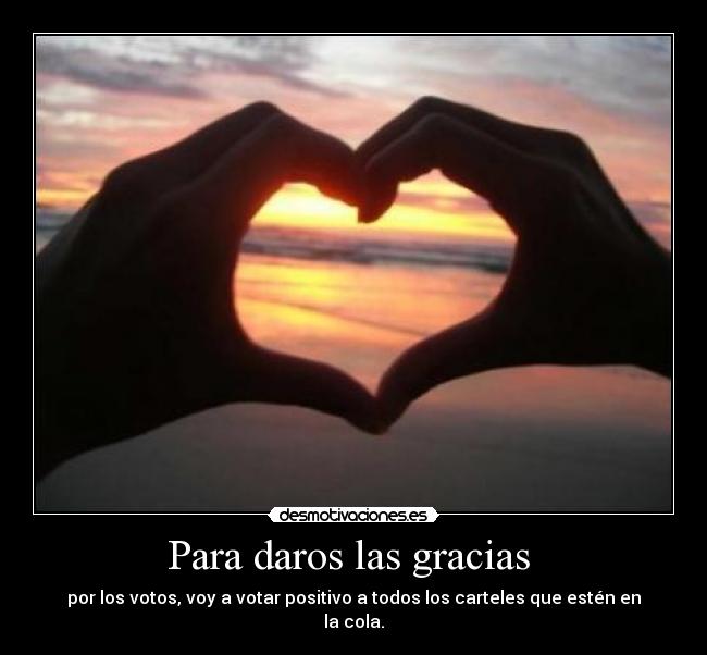 Para daros las gracias -