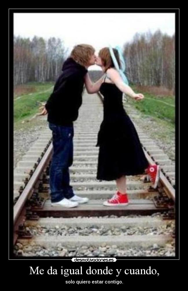 carteles pareja via tren desmotivaciones