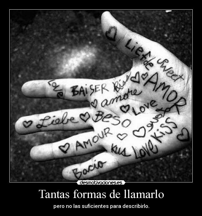 Tantas formas de llamarlo -