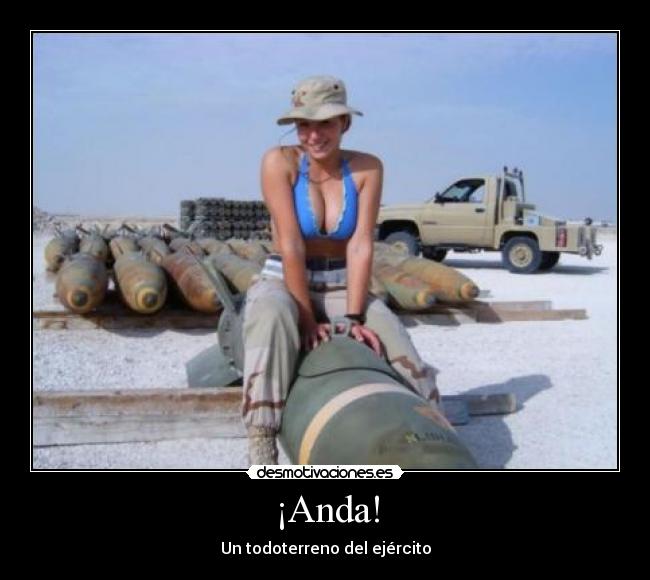 ¡Anda! - Un todoterreno del ejército