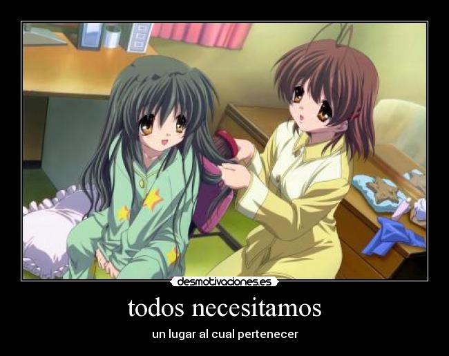 carteles ignacx clannad nagisa fuko necesidad lugar desmotivaciones
