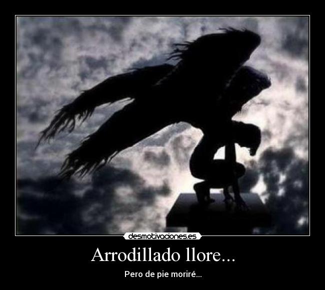 carteles angel arridillado llore pie morire desmotivaciones