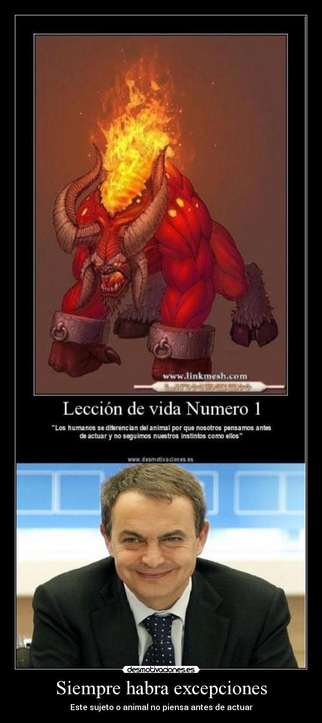 Siempre habra excepciones -