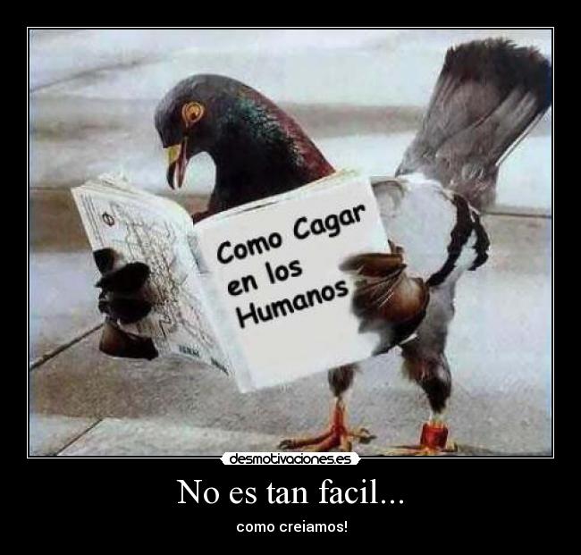 No es tan facil... -