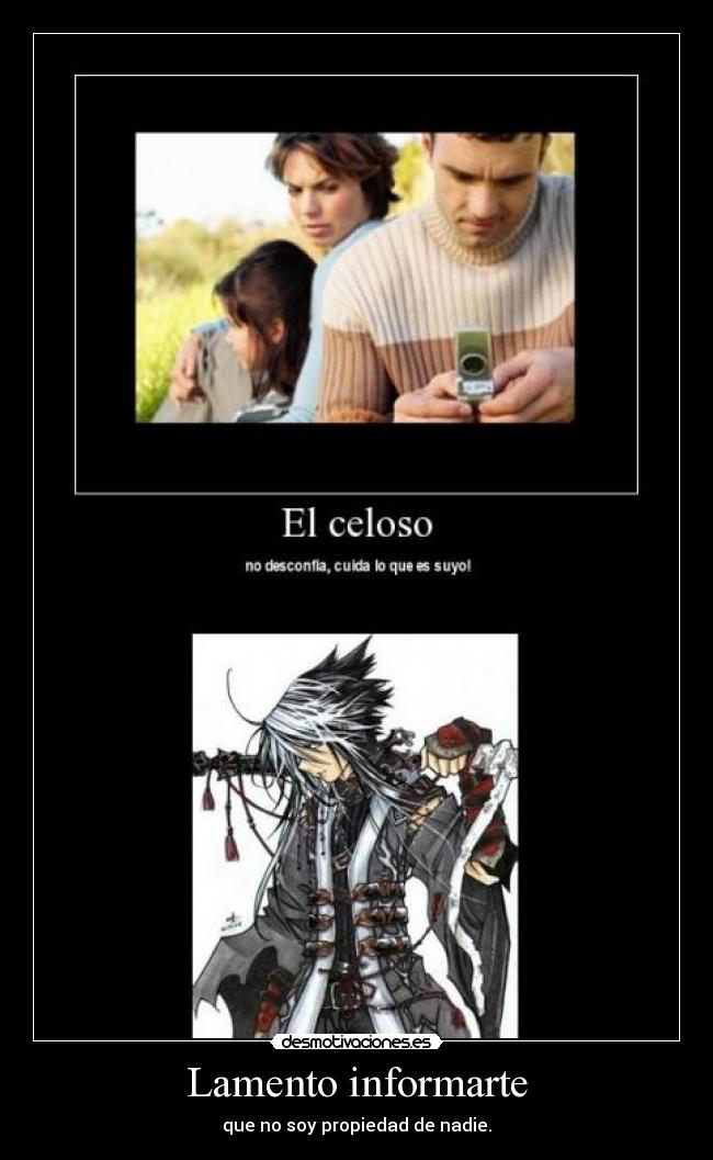 Lamento informarte -