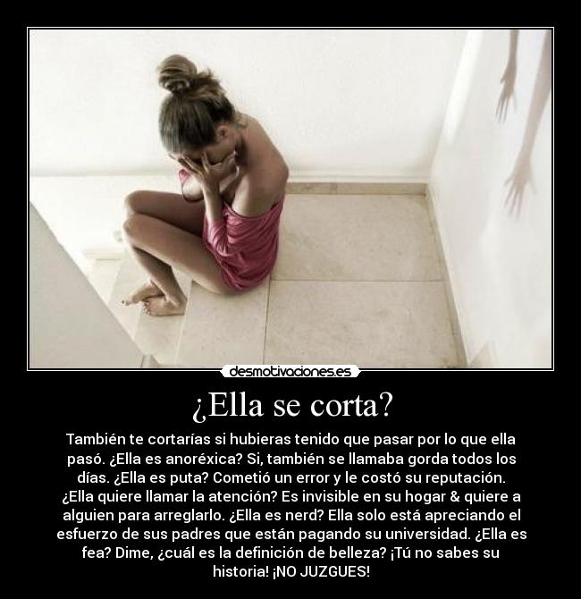 ¿Ella se corta? - 