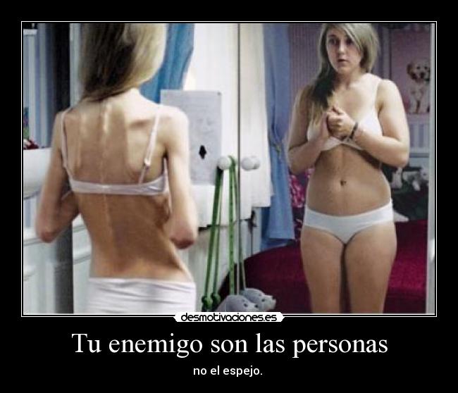 Tu enemigo son las personas - no el espejo.