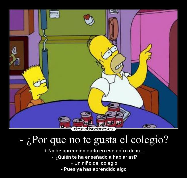 carteles homer bart desmotivaciones