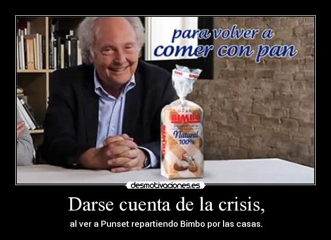 Darse cuenta de la crisis, -
