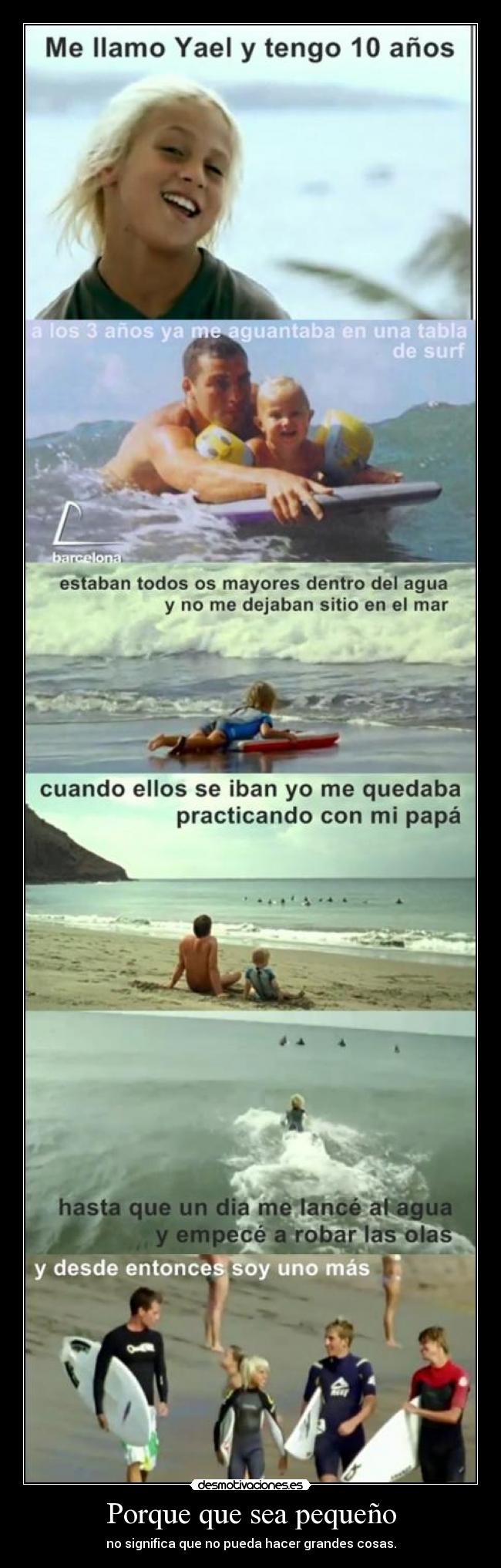 Porque que sea pequeño - 