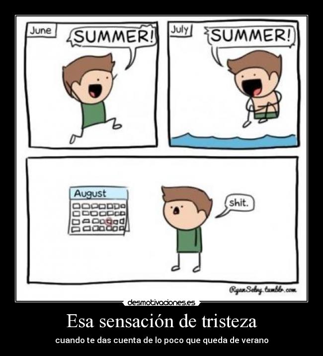 Esa sensación de tristeza - 