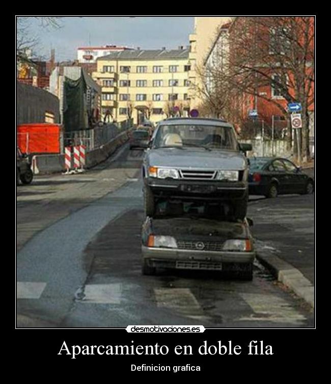 Aparcamiento en doble fila -