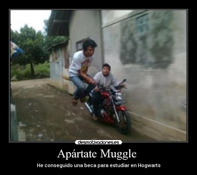 Apártate Muggle  - He conseguido una beca para estudiar en Hogwarts