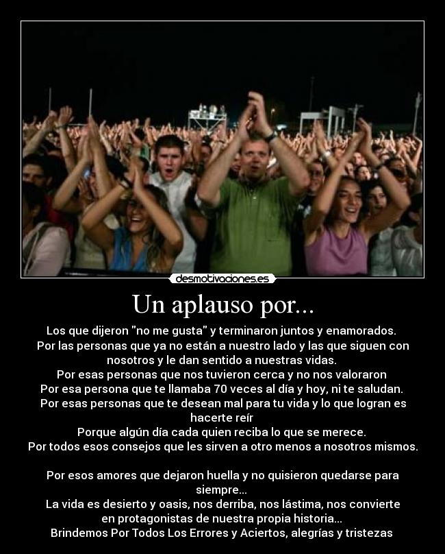 Un aplauso por... -