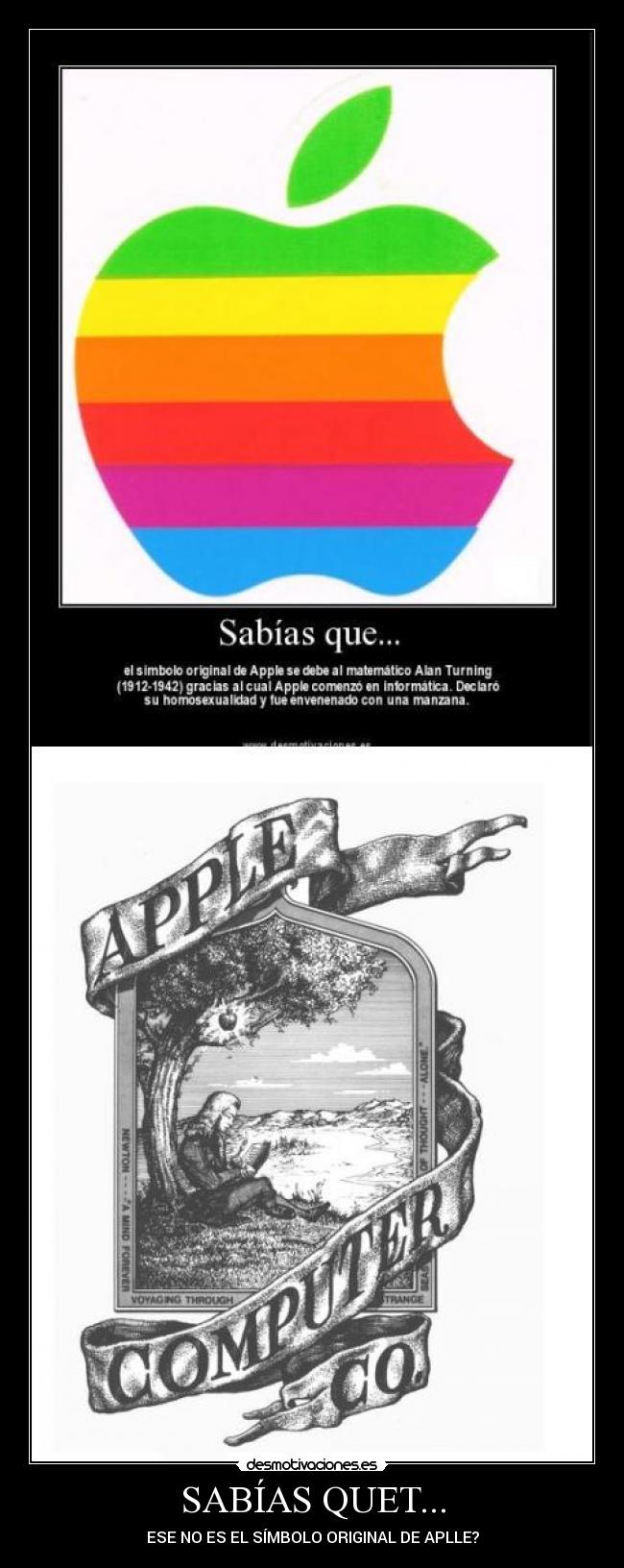 SABÍAS QUET... - ESE NO ES EL SÍMBOLO ORIGINAL DE APLLE?