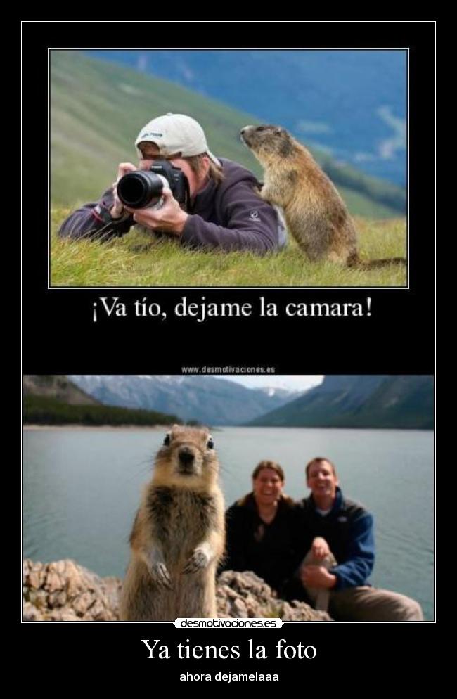 Ya tienes la foto - ahora dejamelaaa