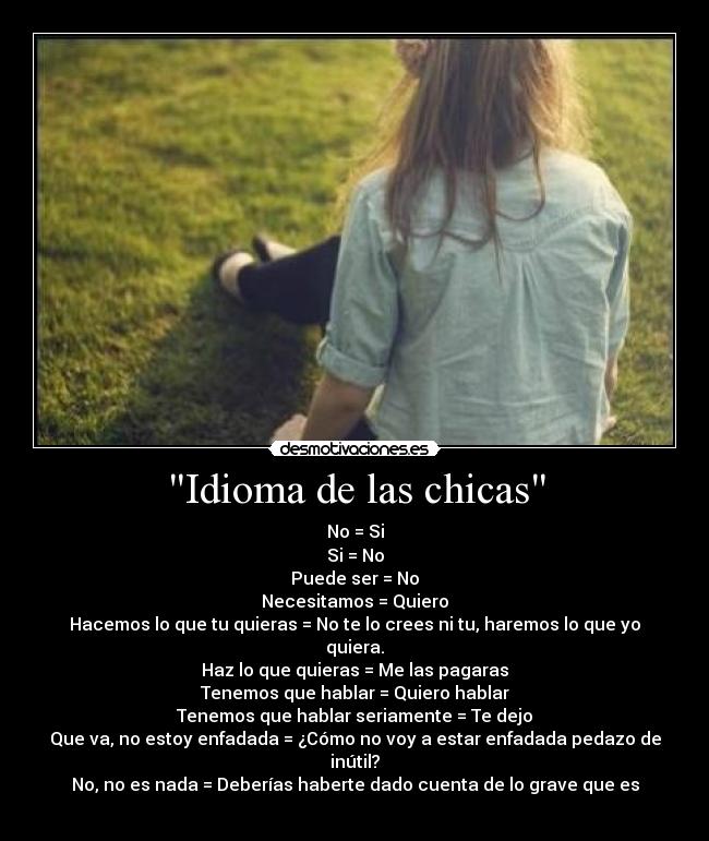 Idioma de las chicas - 
