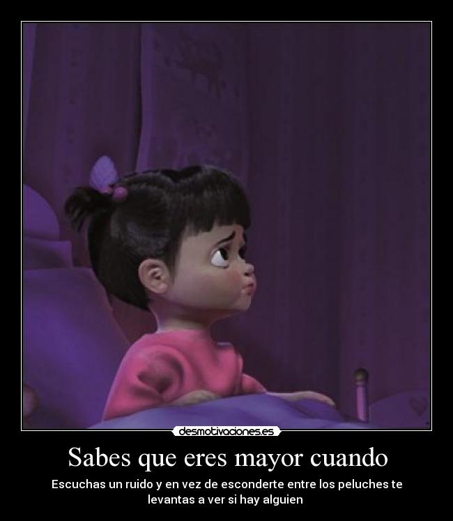 Sabes que eres mayor cuando -