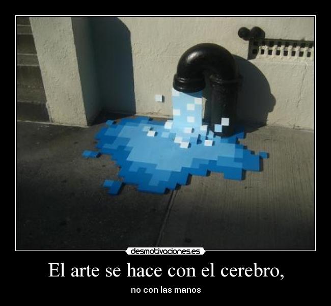 carteles arte rapange arte cerebro manos desmotivaciones