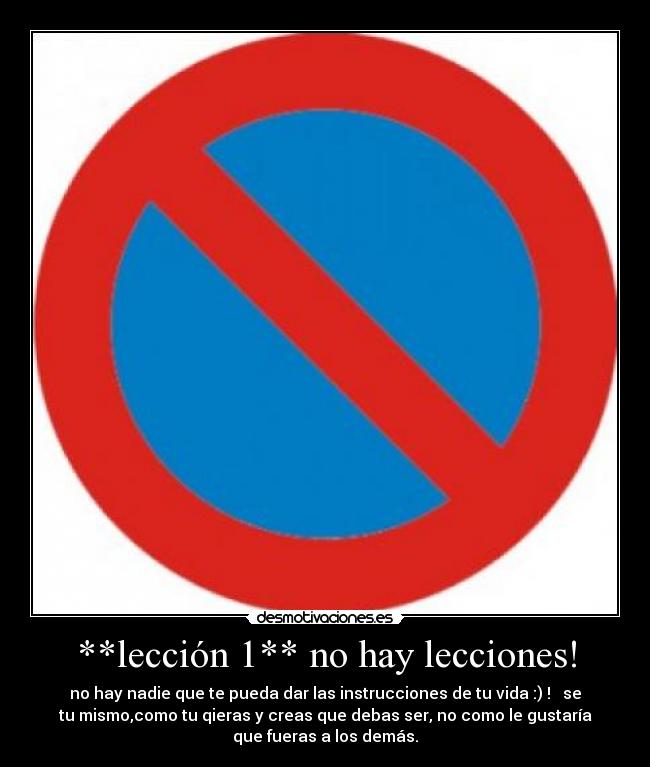 **lección 1** no hay lecciones! -