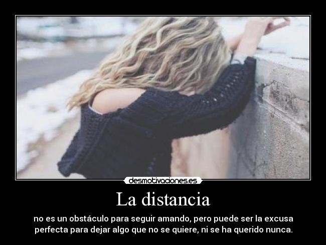 La distancia -