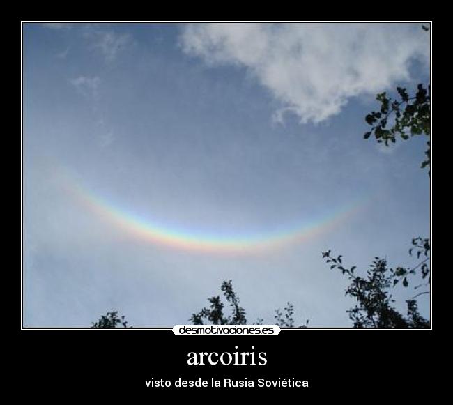 arcoiris - visto desde la Rusia Soviética