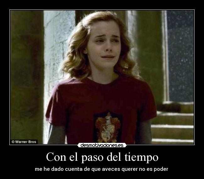 Con el paso del tiempo -