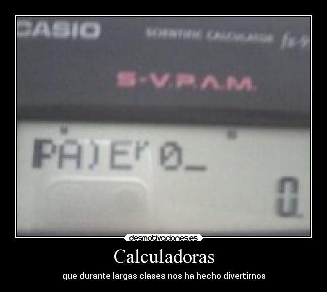 Calculadoras -