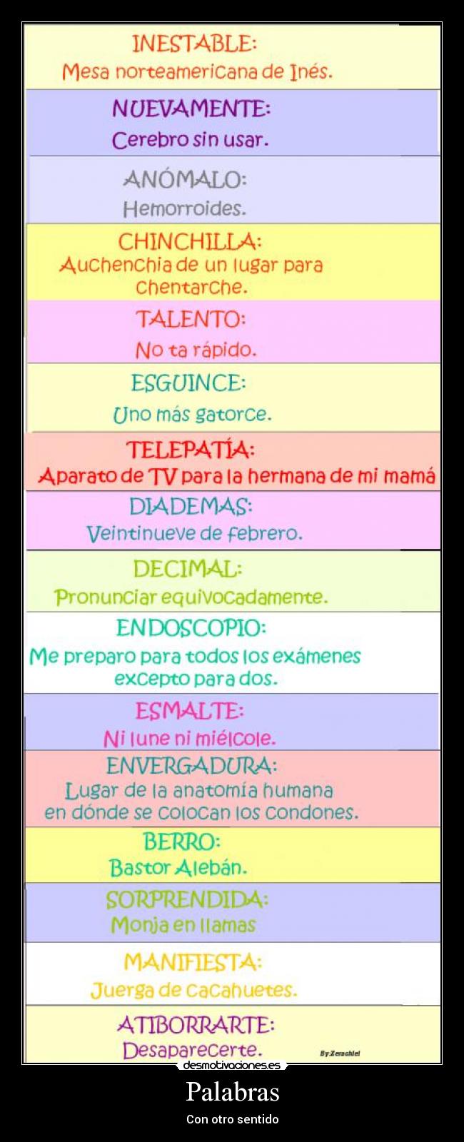 Palabras - Con otro sentido