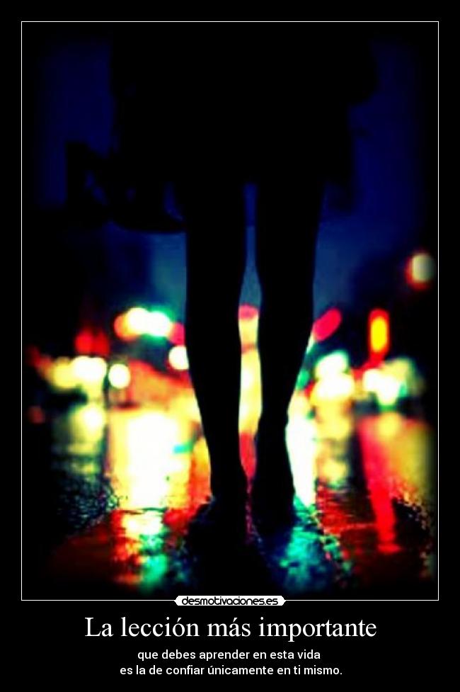 La lección más importante - 