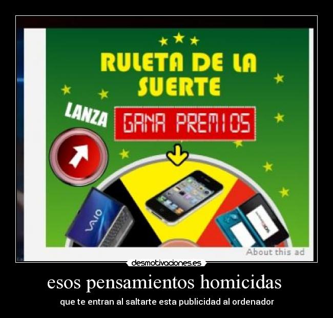 esos pensamientos homicidas -