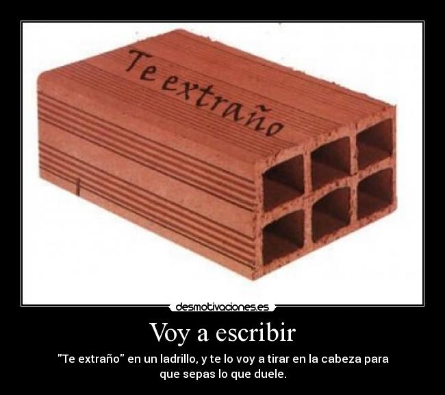 Voy a escribir -