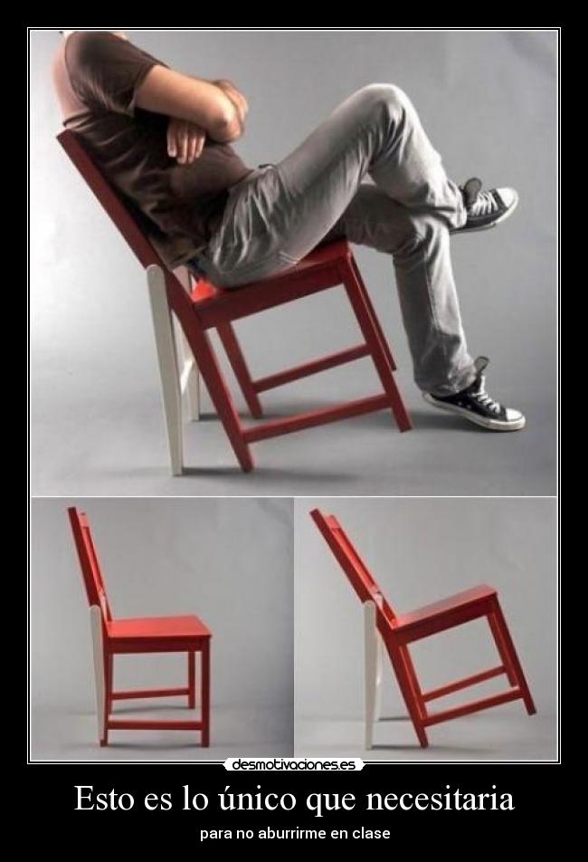Esto es lo único que necesitaria - para no aburrirme en clase